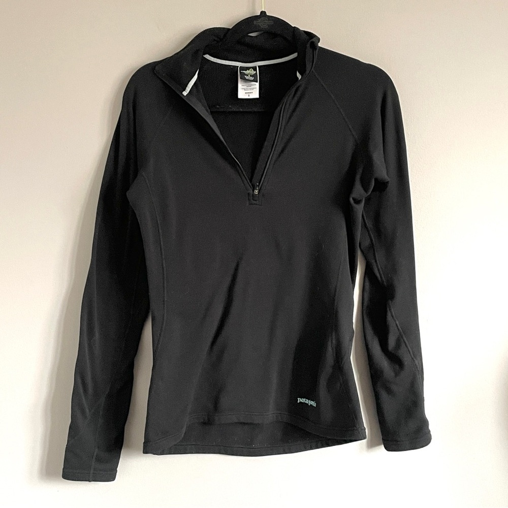 Patagonia Capilene 4 Thermal Weight Zip-Neck Pullover in Black - Small - Picture 10 of 11